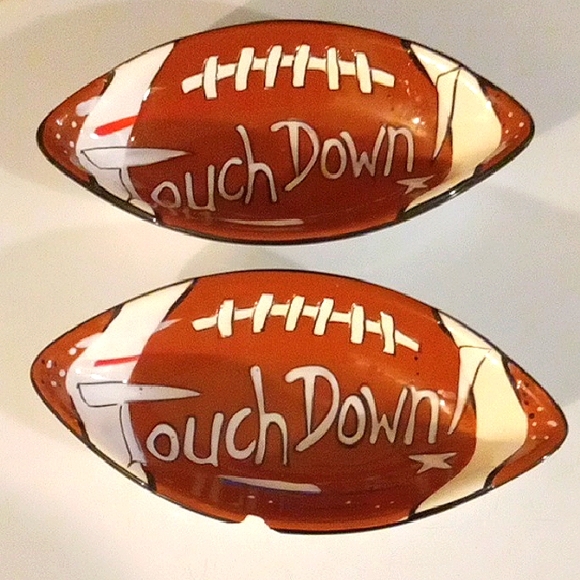 Football Touchdown Decorative Dipping Bowls 9×4 - Picture 1 of 4
